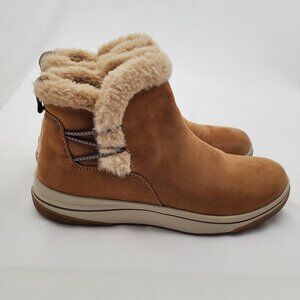 Clark Cloudsteepers Breeze Fur Ankle Boots with Faux-fur cuff! 6